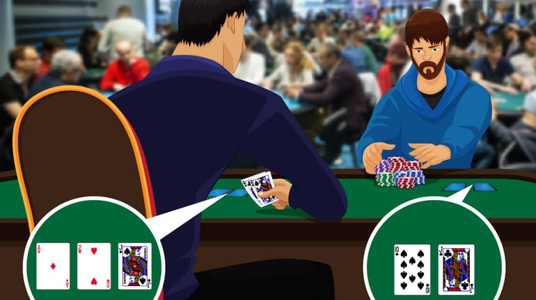QQ vs JT poker